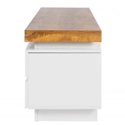 Fredriks Meuble TV Namona II - Éclairage inclus - Imitation chêne / Blanc -Meubles de salon Soldes 1000255072 220729 045 DETAILS P000000001000255072