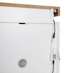 Fredriks Enfilade Namona II - Éclairage inclus - Imitation chêne / Blanc -Meubles de salon Soldes 1000255074 220803 065 DETAILS P000000001000255074