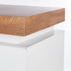 Fredriks Buffet Namona I - Éclairage inclus - Imitation chêne / Blanc -Meubles de salon Soldes 1000255076 220729 050 DETAILS P000000001000255076