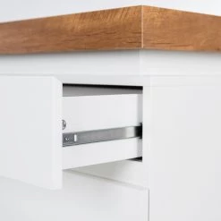 Fredriks Buffet Namona I - Éclairage inclus - Imitation chêne / Blanc -Meubles de salon Soldes 1000255076 220729 055 DETAILS P000000001000255076