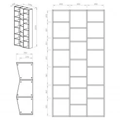 Temahome Étagère Maze IV - Gris sable -Meubles de salon Soldes 1000255239 210324 15033400167 SKETCH DETAILS P000000001000255239 sketch
