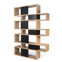 Temahome Étagère London III - Chêne / Noir -Meubles de salon Soldes 1000255258 210324 15033600326 DETAILS P000000001000255258