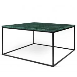 Temahome Table basse Gleam I - Marbre / Métal - Vert / Noir - Largeur : 75 cm