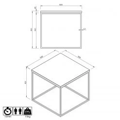Temahome Table basse Gleam II - Marbre / Métal - Vert / Noir -Meubles de salon Soldes 1000255275 210324 15033800439 SKETCH DETAILS P000000001000255275 sketch