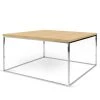 Temahome Table basse Gleam III - Placage en bois véritable / Métal - Chêne - Largeur : 75 cm -Meubles de salon Soldes 1000255281 210324 15033800474 IMAGE P000000001000255281