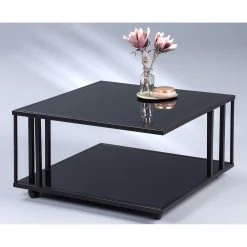 Loftscape Table basse Bonnefond - Verre / Métal - Noir -Meubles de salon Soldes 1000255938 210407 14332400006 DETAILS P000000001000255938