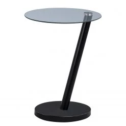 Loftscape Bout de canapé Billiers II - Verre / Métal - Noir