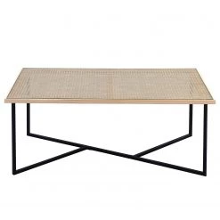 Loftscape Table basse Boissay - Cannage / Métal - Pin / Noir 11 Loftscape Table basse Boissay - Cannage / Métal - Pin / Noir -Meubles de salon Soldes 1000255957 210407 14341300052 DETAILS P000000001000255957