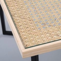 Loftscape Table basse Boissay - Cannage / Métal - Pin / Noir 12 Loftscape Table basse Boissay - Cannage / Métal - Pin / Noir -Meubles de salon Soldes 1000255957 210407 14341400053 DETAILS P000000001000255957