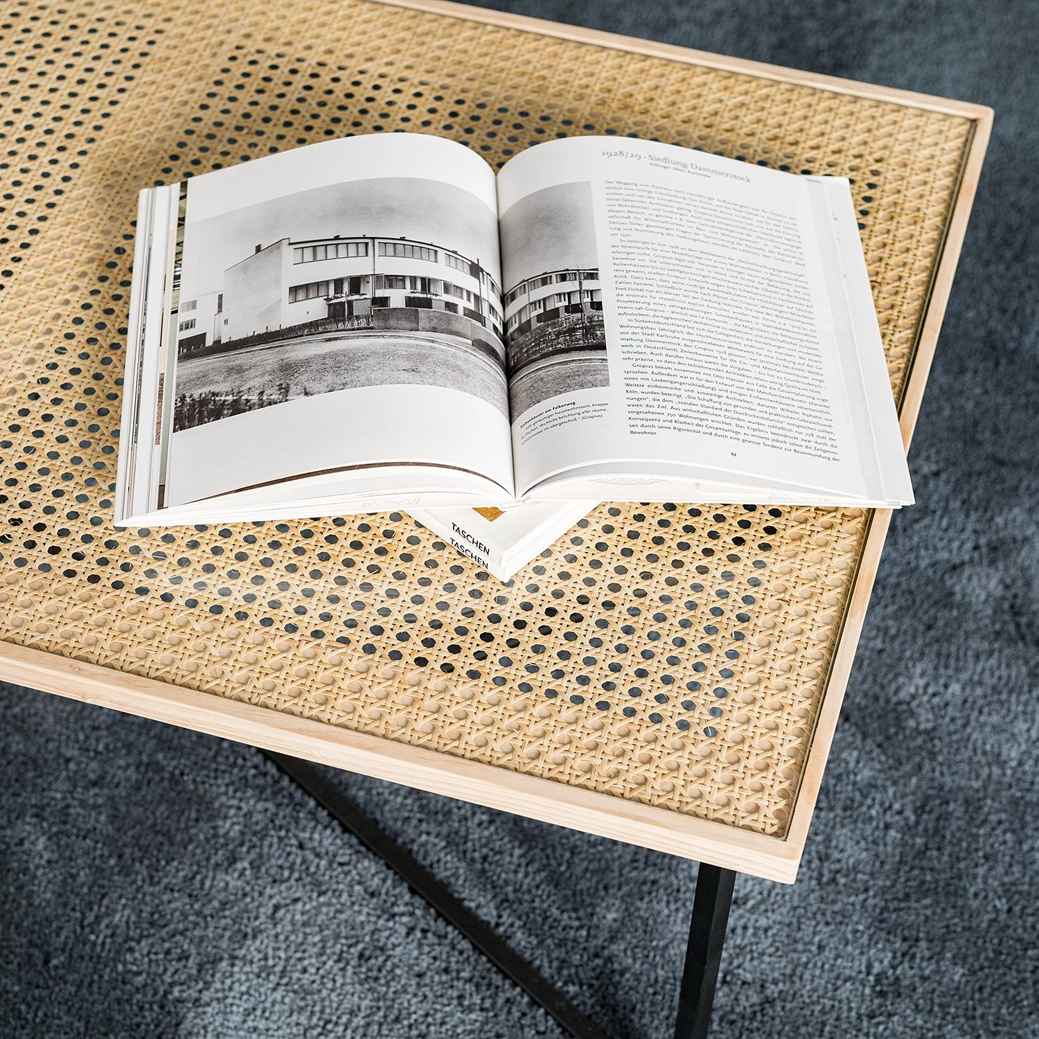 Loftscape Table basse Boissay - Cannage / Métal - Pin / Noir 8 Loftscape Table basse Boissay - Cannage / Métal - Pin / Noir – Image 6