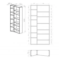 Temahome Étagère Maze V - Gris sable 17 Temahome Étagère Maze V - Gris sable -Meubles de salon Soldes 1000255988 210331 14481400159 SKETCH DETAILS P000000001000255988 sketch
