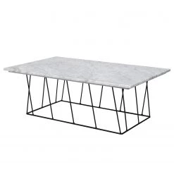 Temahome Table basse Helix - Marbre / Métal - Blanc