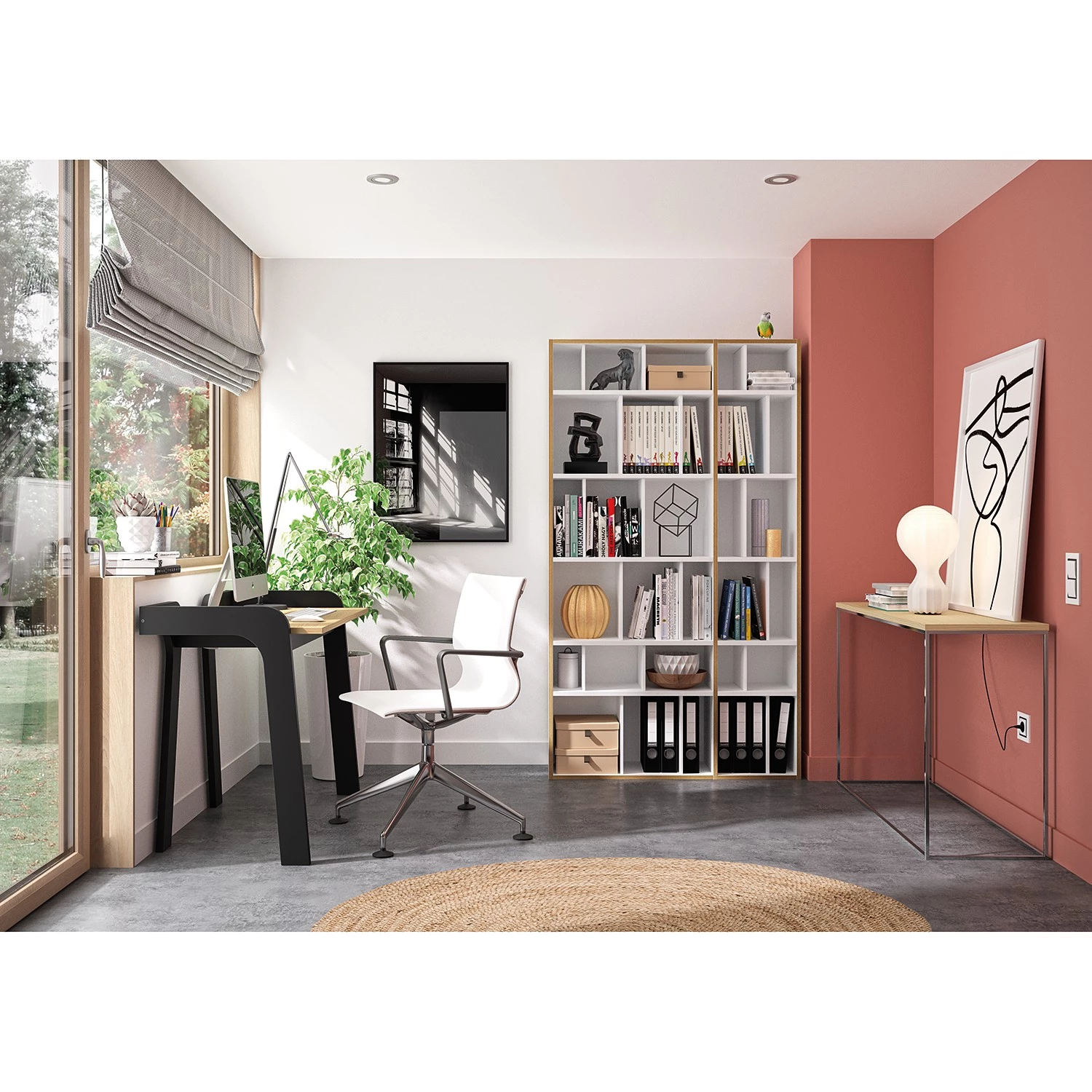 Temahome Console Gleam - Chêne / Chrome 4 Temahome Console Gleam - Chêne / Chrome – Image 2