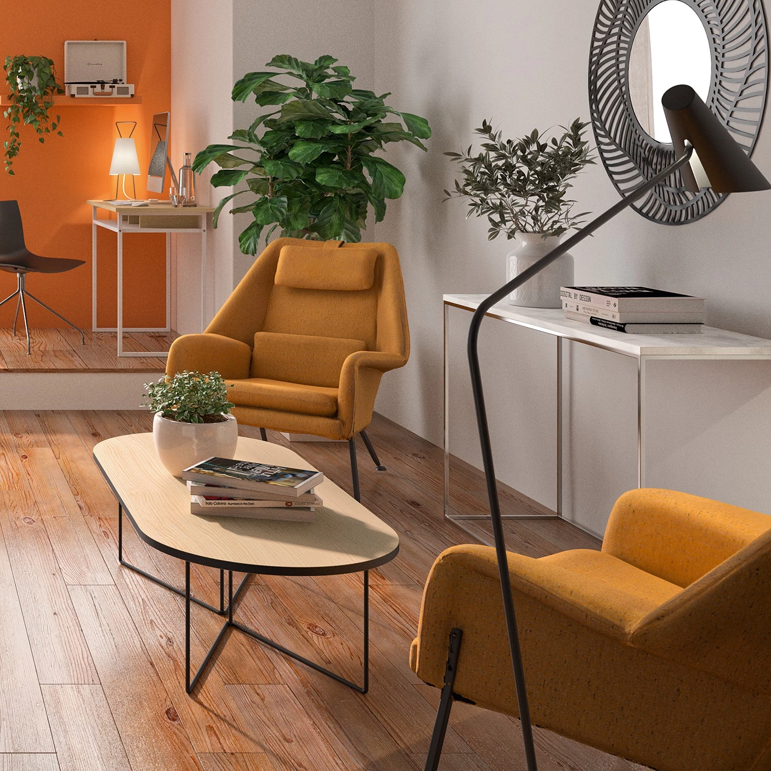 Temahome Console Gleam - Blanc / Chrome 5 Temahome Console Gleam - Blanc / Chrome – Image 3