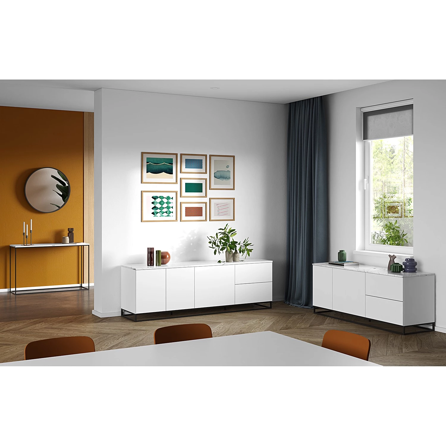 Temahome Console Gleam - Blanc / Noir 5 Temahome Console Gleam - Blanc / Noir – Image 3