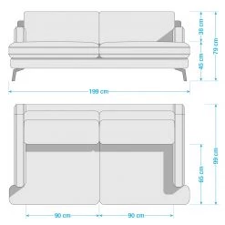 Studio Copenhagen Canapé Vieux Bourg (3 places) - Tissu - Tissu Nona: Anthracite 31 Studio Copenhagen Canapé Vieux Bourg (3 places) - Tissu - Tissu Nona: Anthracite -Meubles de salon Soldes 1000256551 210809 09092300089 SKETCH DETAILS P000000001000256551 sketch