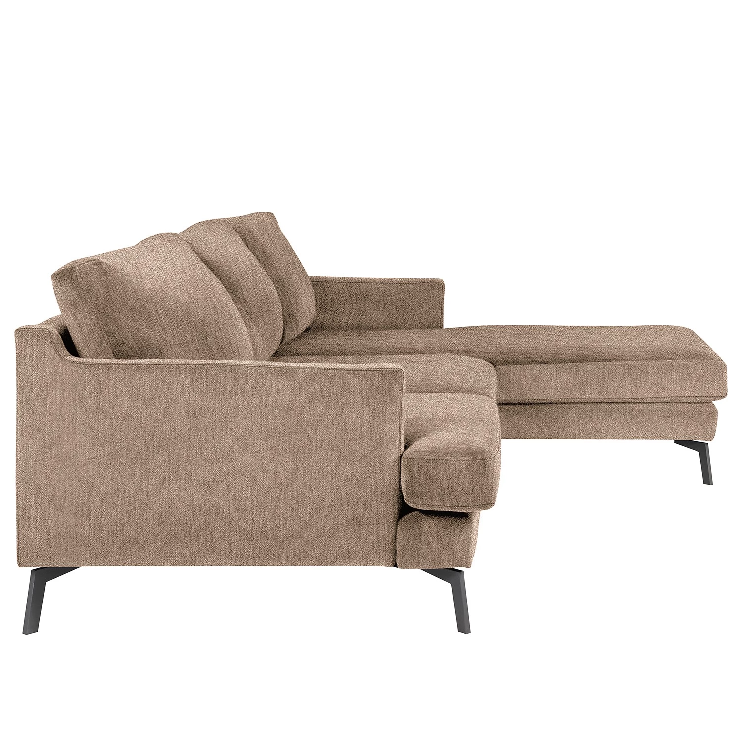 Studio Copenhagen Canapé d’angle Vieux Bourg - Tissu - Tissu Nona: Taupe - Méridienne courte à droite (vue de face) 6 Studio Copenhagen Canapé d’angle Vieux Bourg - Tissu - Tissu Nona: Taupe - Méridienne courte à droite (vue de face) – Image 4