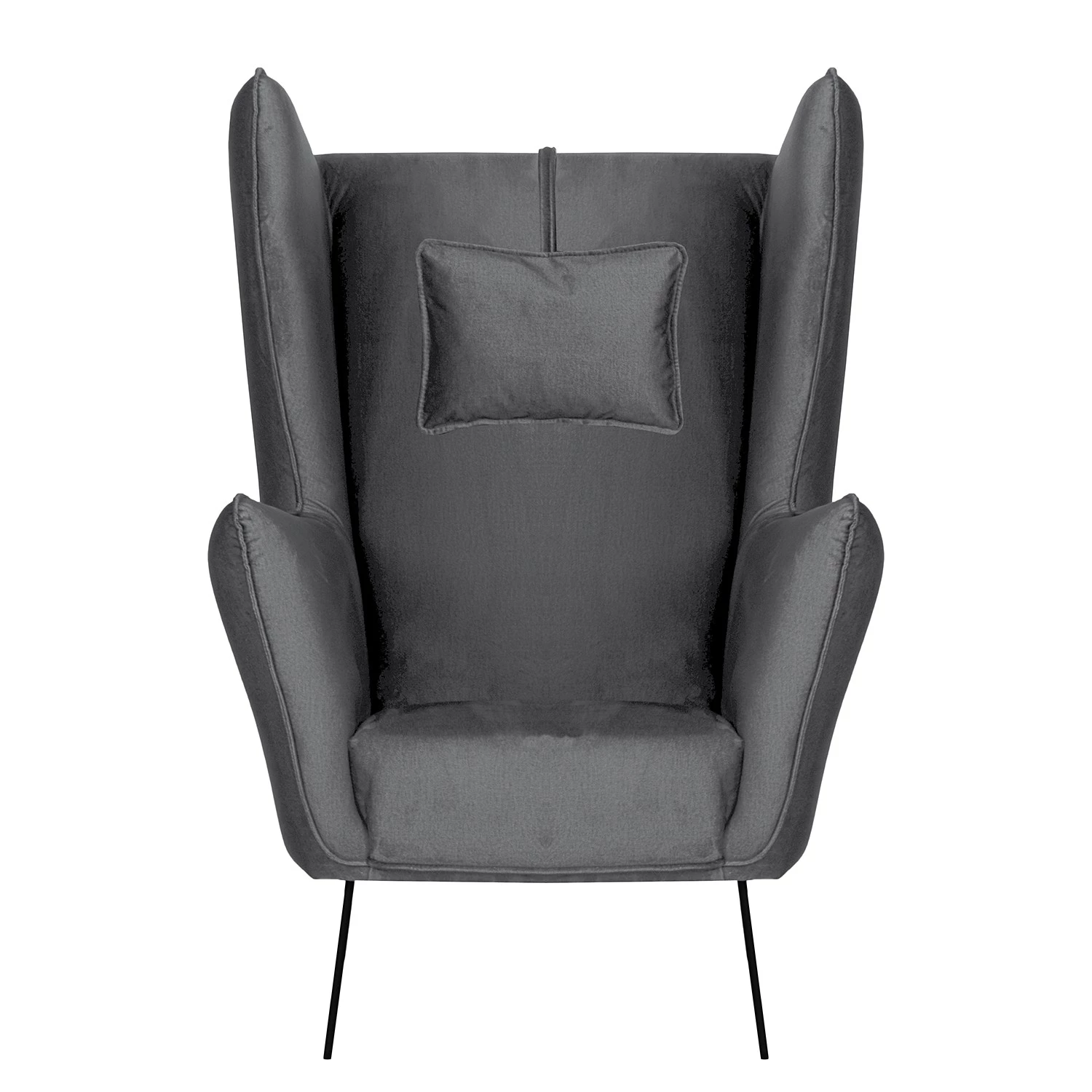 Bizzarto Fauteuil Caleta - Tissu - Velours Onoli: Anthracite 5 Bizzarto Fauteuil Caleta - Tissu - Velours Onoli: Anthracite – Image 3