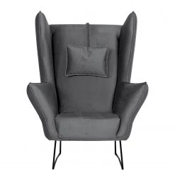 Bizzarto Fauteuil Caleta - Tissu - Velours Onoli: Anthracite 17 Bizzarto Fauteuil Caleta - Tissu - Velours Onoli: Anthracite -Meubles de salon Soldes 1000256766 210427 09293800341 DETAILS P000000001000256766