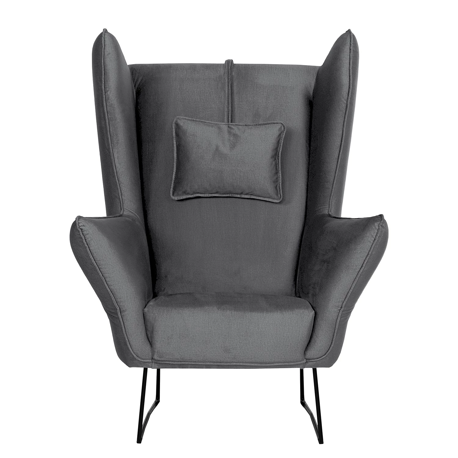 Bizzarto Fauteuil Caleta - Tissu - Velours Onoli: Anthracite 6 Bizzarto Fauteuil Caleta - Tissu - Velours Onoli: Anthracite – Image 4