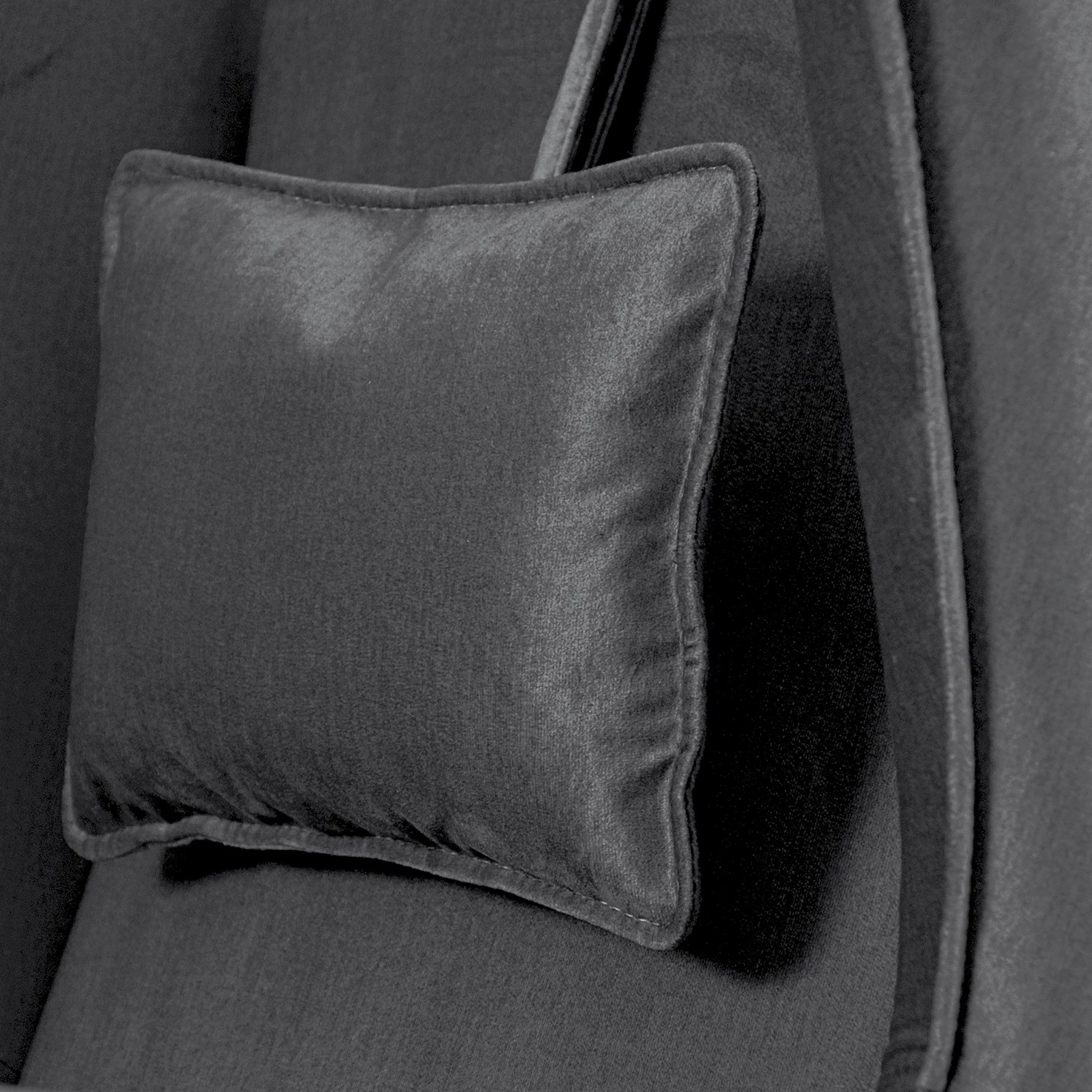 Bizzarto Fauteuil Caleta - Tissu - Velours Onoli: Anthracite 10 Bizzarto Fauteuil Caleta - Tissu - Velours Onoli: Anthracite – Image 8