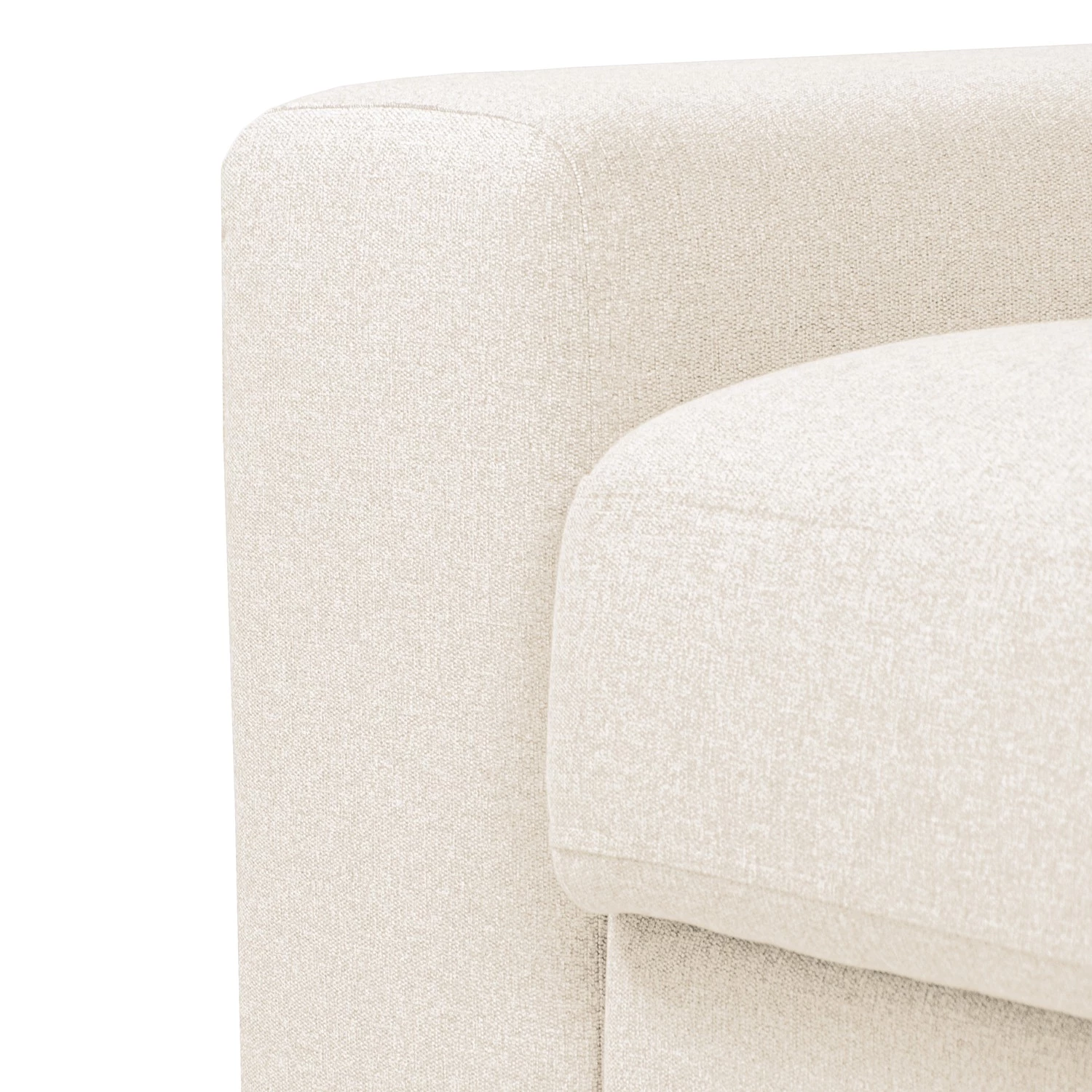 Bizzarto Canapé d’angle Gurabo II - Tissu - Tissu Sogol: Créme - Méridienne courte montable des deux côtés 9 Bizzarto Canapé d’angle Gurabo II - Tissu - Tissu Sogol: Créme - Méridienne courte montable des deux côtés – Image 7