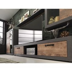 Trendteam Ensemble meubles TV Jazz (4 éléments) - Imitation chêne foncé / Gris foncé 12 Trendteam Ensemble meubles TV Jazz (4 éléments) - Imitation chêne foncé / Gris foncé -Meubles de salon Soldes 1000256959 210409 12314000027 MOOD DETAILS P000000001000256959 mood