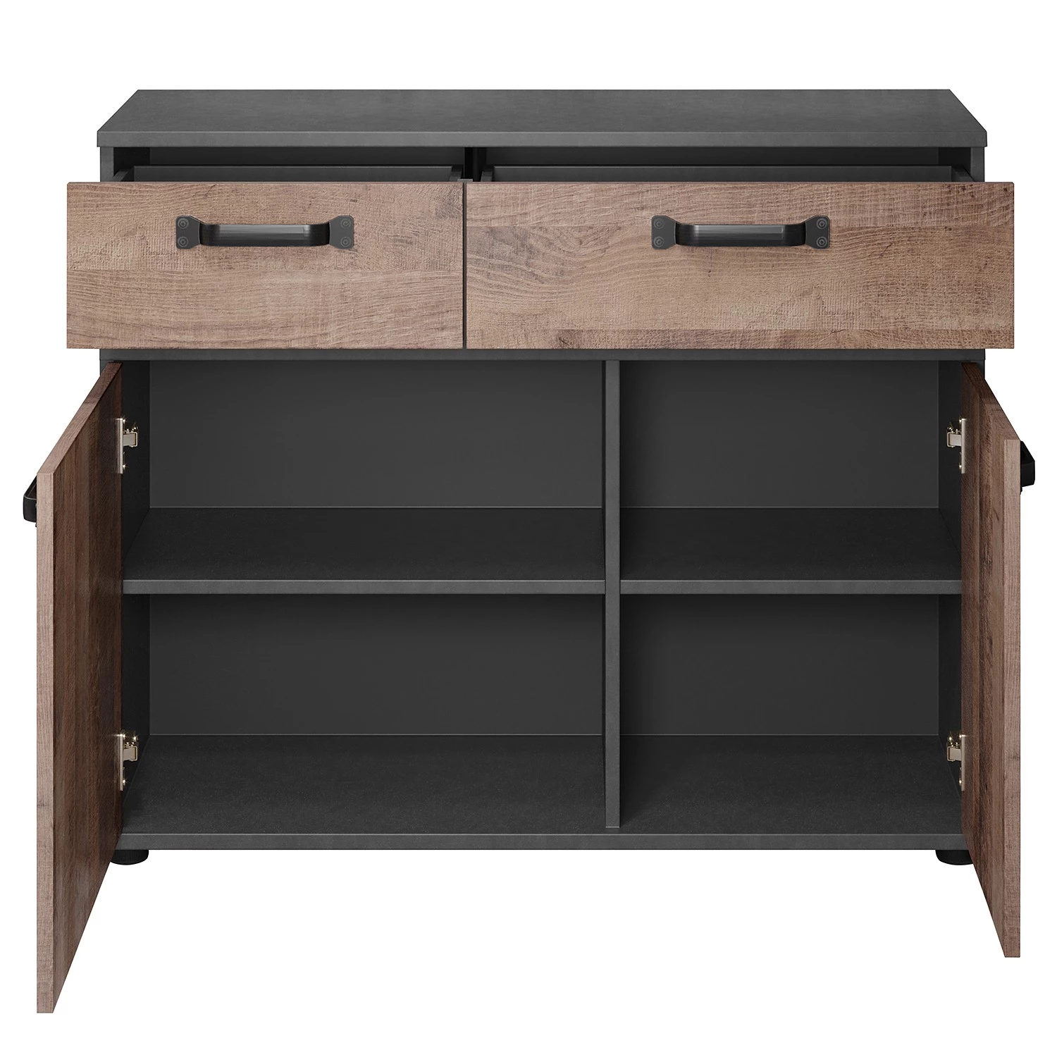 Trendteam Meuble d’entrée Stripe I - Imitation bois recyclé / Gris 7 Trendteam Meuble d’entrée Stripe I - Imitation bois recyclé / Gris – Image 5