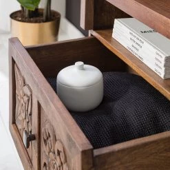 Wolf-Möbel Meuble TV Carving - Acacia massif -Meubles de salon Soldes 1000256998 220615 024 MOOD DETAILS P000000001000256998 mood