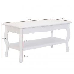 Ridgevalley Table basse Larchamp - Sapin massif - Blanc -Meubles de salon Soldes 1000257189 210430 12593500027 SKETCH DETAILS P000000001000257189 sketch
