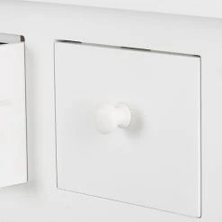 Ridgevalley Console Itzehoe - Paulownia massif - Blanc / Multicolore -Meubles de salon Soldes 1000257196 210413 14365300056 DETAILS P000000001000257196