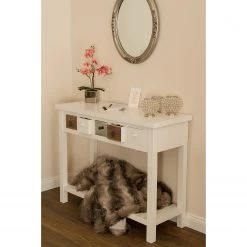 Ridgevalley Console Itzehoe - Paulownia massif - Blanc / Multicolore -Meubles de salon Soldes 1000257196 210430 13000900053 MOOD DETAILS P000000001000257196 mood