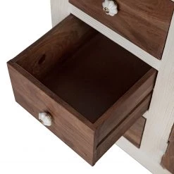 Wolf-Möbel Buffet Maison I - Acacia massif - Acacia couleur pierre / Blanc cassé -Meubles de salon Soldes 1000257219 220406 052 DETAILS P000000001000257219