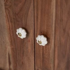 Wolf-Möbel Buffet Maison I - Acacia massif - Acacia couleur pierre / Blanc cassé -Meubles de salon Soldes 1000257219 220406 065 DETAILS P000000001000257219