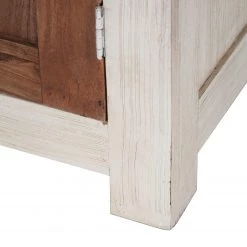 Wolf-Möbel Buffet Maison I - Acacia massif - Acacia couleur pierre / Blanc cassé -Meubles de salon Soldes 1000257219 220406 080 DETAILS P000000001000257219