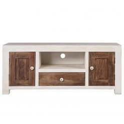 Wolf-Möbel Meuble TV Maison - Acacia massif - Acacia couleur pierre / Blanc cassé 19 Wolf-Möbel Meuble TV Maison - Acacia massif - Acacia couleur pierre / Blanc cassé -Meubles de salon Soldes 1000257236 220406 030 DETAILS P000000001000257236