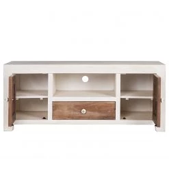 Wolf-Möbel Meuble TV Maison - Acacia massif - Acacia couleur pierre / Blanc cassé 20 Wolf-Möbel Meuble TV Maison - Acacia massif - Acacia couleur pierre / Blanc cassé -Meubles de salon Soldes 1000257236 220406 035 DETAILS P000000001000257236