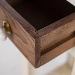 Wolf-Möbel Sellette Maison - Acacia massif - Acacia couleur pierre / Blanc cassé - Hauteur : 75 cm 14 Wolf-Möbel Sellette Maison - Acacia massif - Acacia couleur pierre / Blanc cassé - Hauteur : 75 cm -Meubles de salon Soldes 1000257243 220406 045 DETAILS P000000001000257243