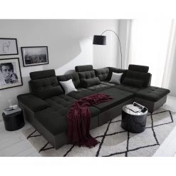 Fredriks Canapé panoramique Puntiro - Imitation cuir / Tissu structuré - Cuir synthétique Lilo / Tissu structuré Satur: Gris foncé / Anthracite 39 Fredriks Canapé panoramique Puntiro - Imitation cuir / Tissu structuré - Cuir synthétique Lilo / Tissu structuré Satur: Gris foncé / Anthracite -Meubles de salon Soldes 1000257984 210614 18413101535 MOOD DETAILS P000000001000257984 mood