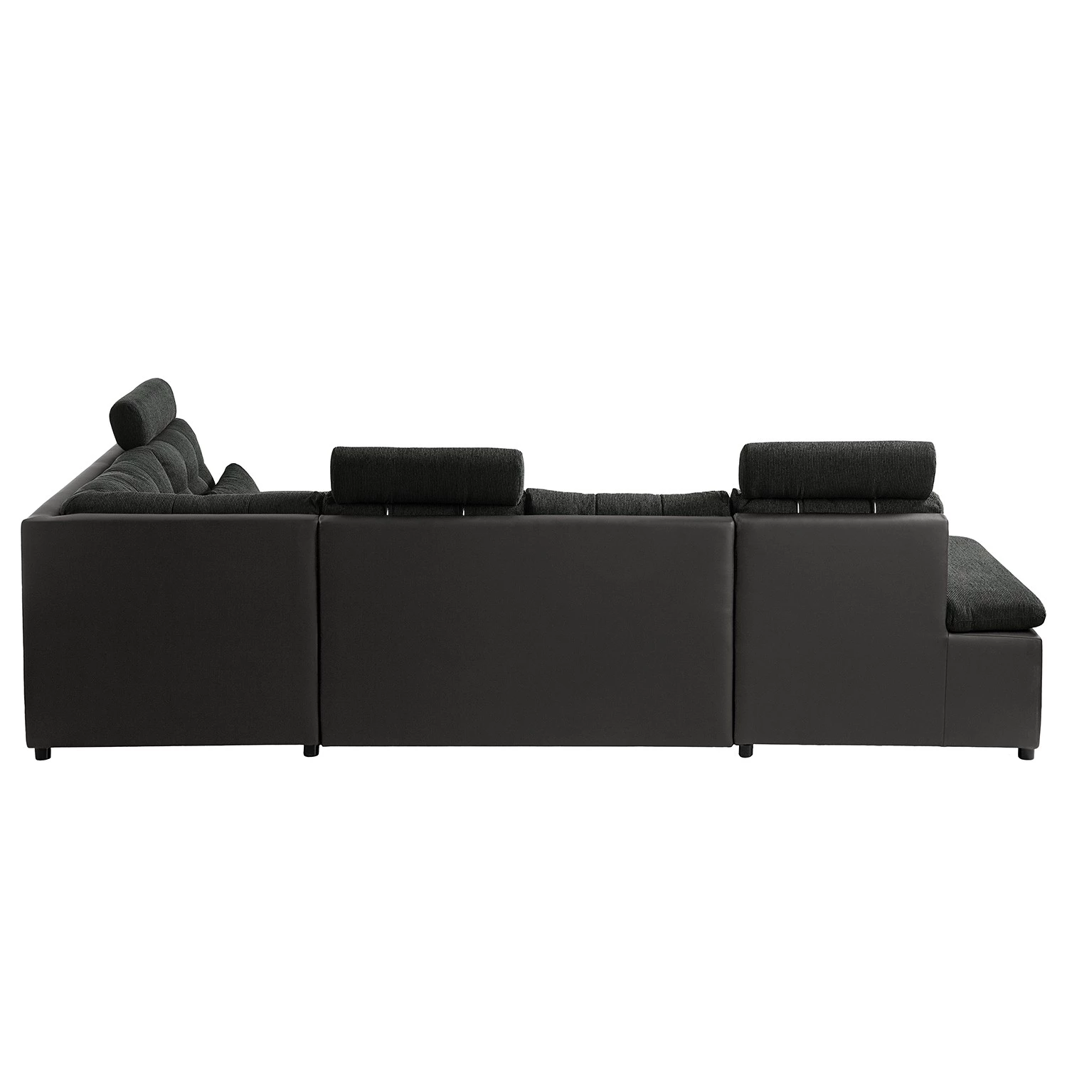 Fredriks Canapé panoramique Puntiro - Imitation cuir / Tissu structuré - Cuir synthétique Lilo / Tissu structuré Satur: Gris foncé / Anthracite 11 Fredriks Canapé panoramique Puntiro - Imitation cuir / Tissu structuré - Cuir synthétique Lilo / Tissu structuré Satur: Gris foncé / Anthracite – Image 9