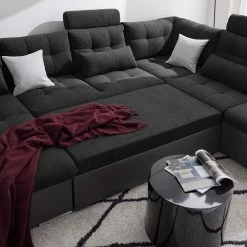 Fredriks Canapé panoramique Puntiro - Imitation cuir / Tissu structuré - Cuir synthétique Lilo / Tissu structuré Satur: Gris foncé / Anthracite 50 Fredriks Canapé panoramique Puntiro - Imitation cuir / Tissu structuré - Cuir synthétique Lilo / Tissu structuré Satur: Gris foncé / Anthracite -Meubles de salon Soldes 1000257984 210614 18413201546 DETAILS P000000001000257984