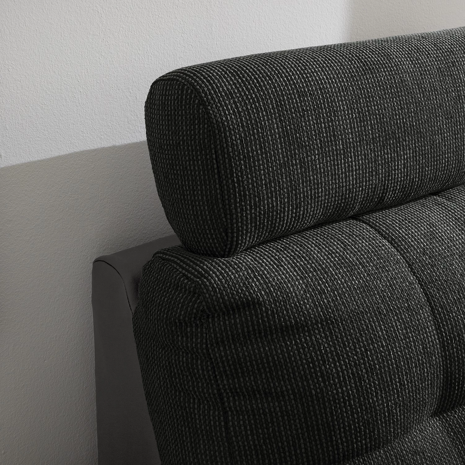 Fredriks Canapé panoramique Puntiro - Imitation cuir / Tissu structuré - Cuir synthétique Lilo / Tissu structuré Satur: Gris foncé / Anthracite 19 Fredriks Canapé panoramique Puntiro - Imitation cuir / Tissu structuré - Cuir synthétique Lilo / Tissu structuré Satur: Gris foncé / Anthracite – Image 17