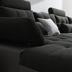 Fredriks Canapé panoramique Puntiro - Imitation cuir / Tissu structuré - Cuir synthétique Lilo / Tissu structuré Satur: Gris foncé / Anthracite 54 Fredriks Canapé panoramique Puntiro - Imitation cuir / Tissu structuré - Cuir synthétique Lilo / Tissu structuré Satur: Gris foncé / Anthracite -Meubles de salon Soldes 1000257984 210614 18413201550 DETAILS P000000001000257984