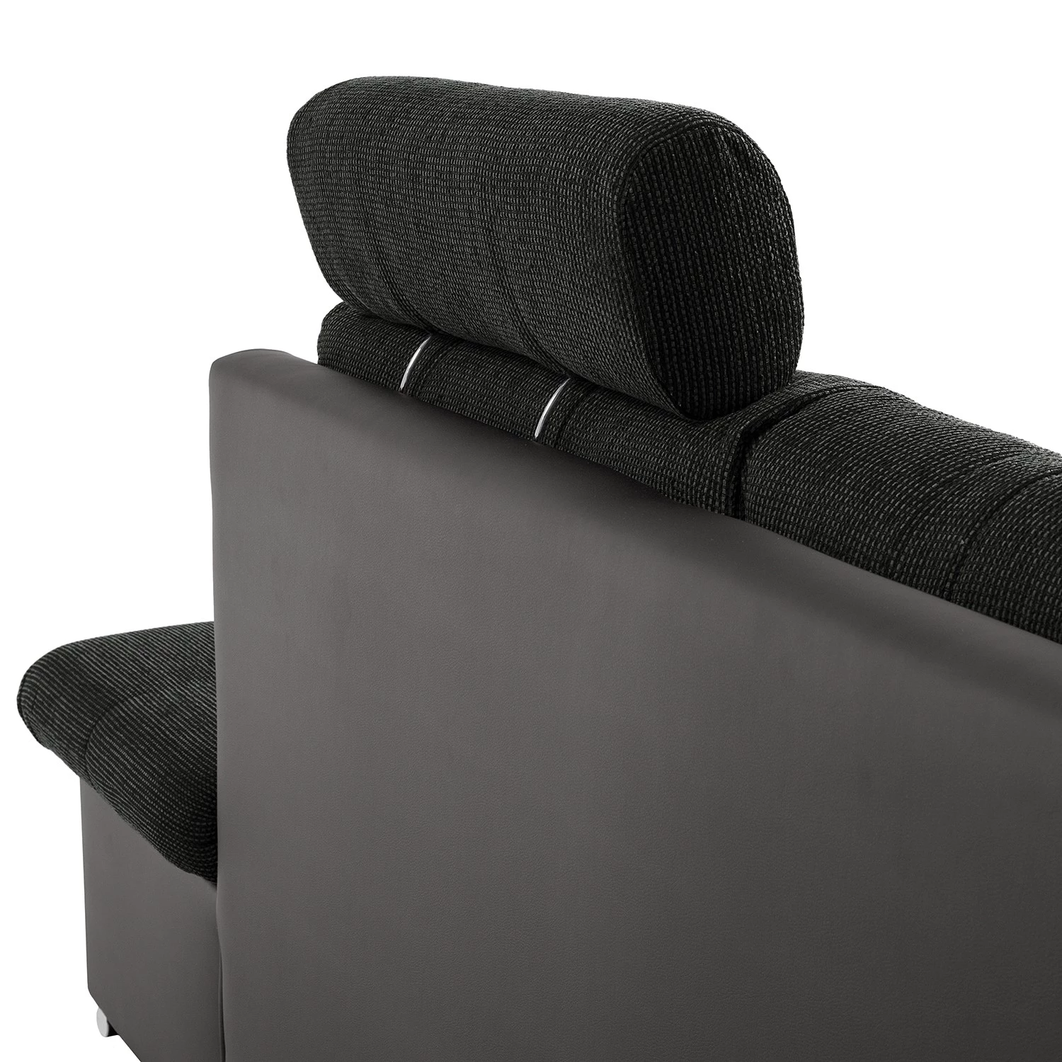 Fredriks Canapé panoramique Puntiro - Imitation cuir / Tissu structuré - Cuir synthétique Lilo / Tissu structuré Satur: Gris foncé / Anthracite 32 Fredriks Canapé panoramique Puntiro - Imitation cuir / Tissu structuré - Cuir synthétique Lilo / Tissu structuré Satur: Gris foncé / Anthracite – Image 30