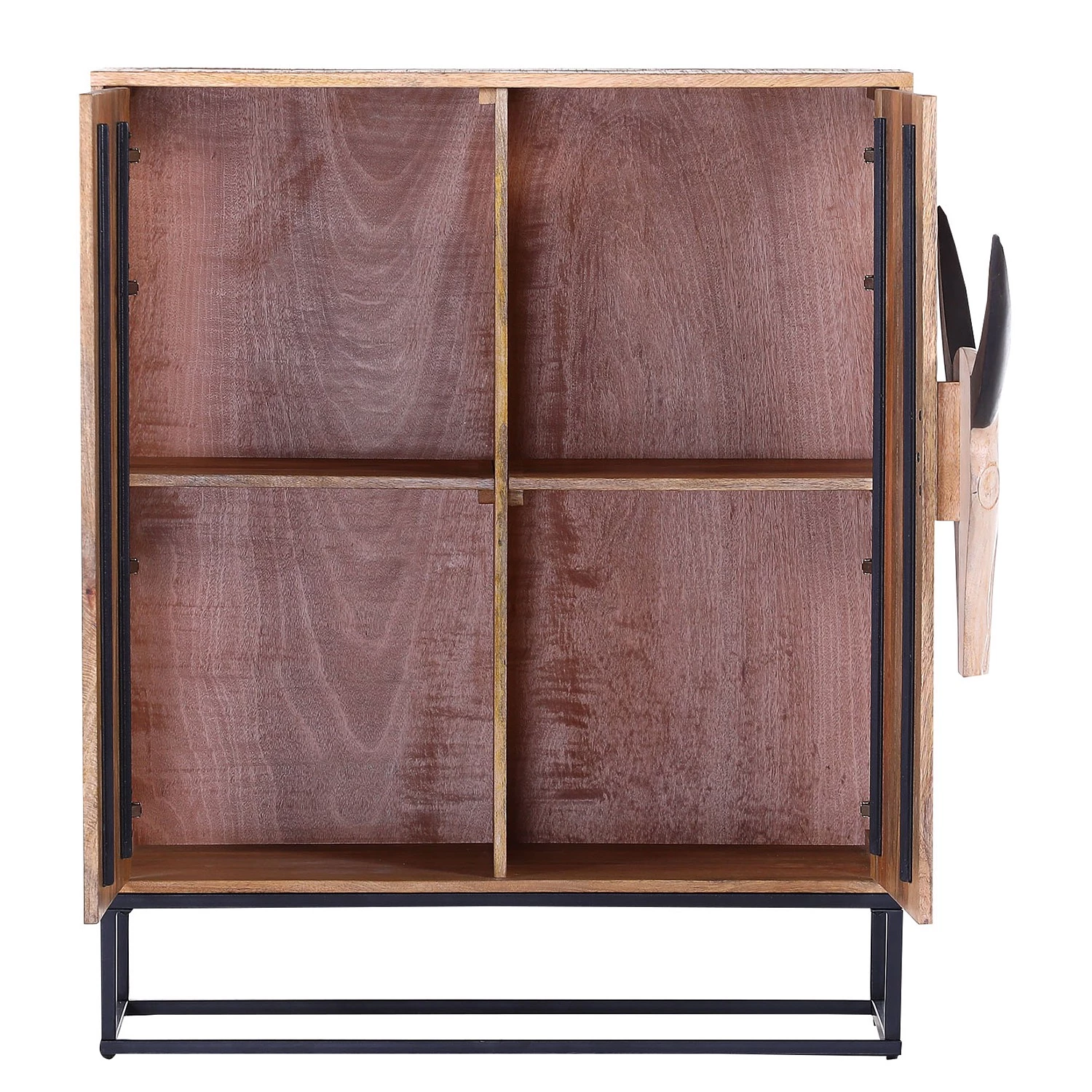 Naturoo Commode Muhu - Manguier massif / Métal - Manguier / Noir 6 Naturoo Commode Muhu - Manguier massif / Métal - Manguier / Noir – Image 4