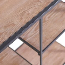 Red Living Étagère Cap Cana I - Placage en bois véritable / Métal - Araucaria de Chine / Noir -Meubles de salon Soldes 1000259772 210421 08211800046 DETAILS P000000001000259772