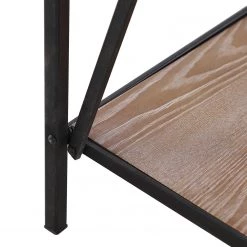 Red Living Étagère Cap Cana I - Placage en bois véritable / Métal - Araucaria de Chine / Noir -Meubles de salon Soldes 1000259772 210601 10150300013 DETAILS P000000001000259772