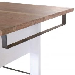 Red Living Desserte Pidula I - Acacia massif / Métal - Acacia blanc / Acacia -Meubles de salon Soldes 1000259774 210601 10150400018 DETAILS P000000001000259774