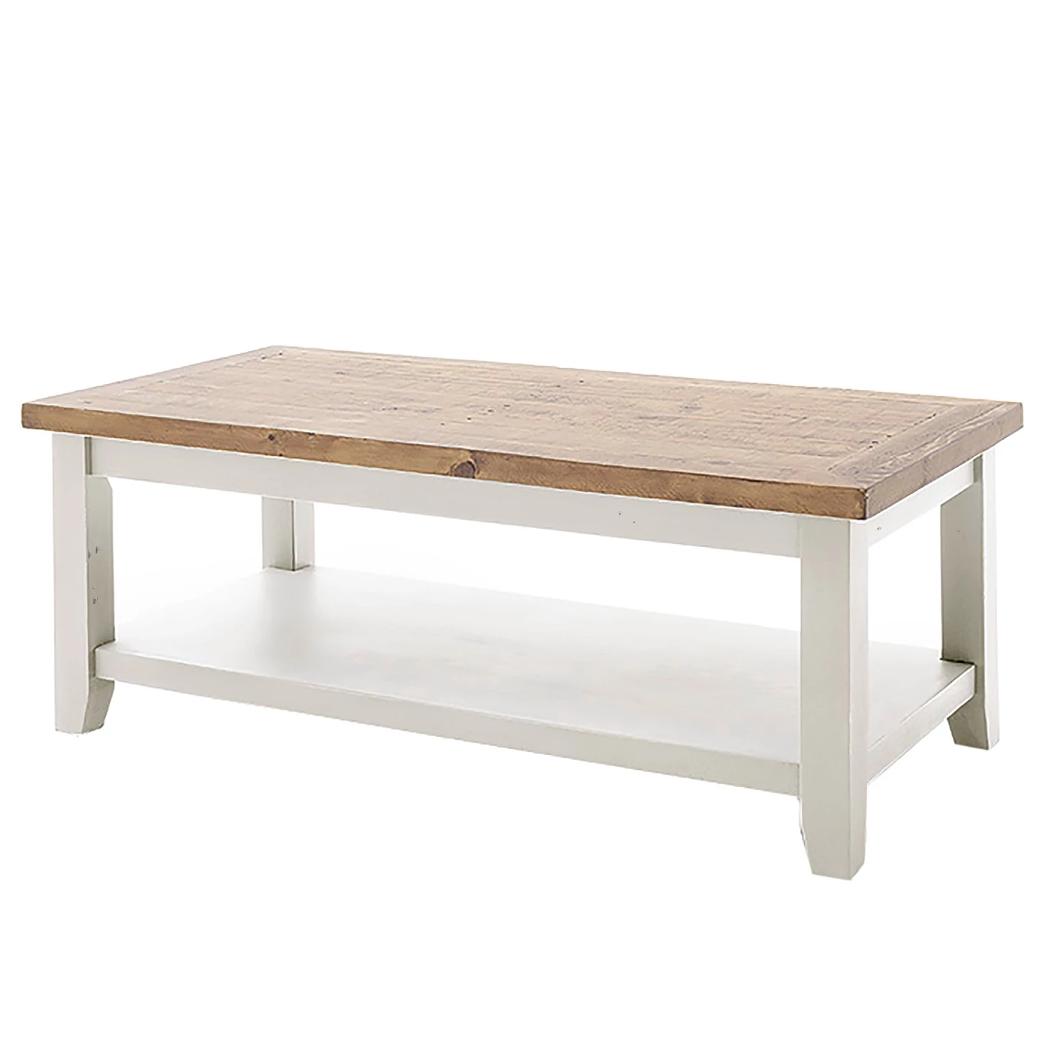 Maison Belfort Table basse Balignton - Pin massif - Blanc 3 Maison Belfort Table basse Balignton - Pin massif - Blanc