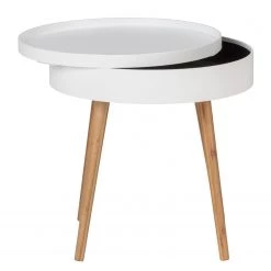 WENKO Bout de canapé Finja I - Bambou massif - Bambou / Blanc -Meubles de salon Soldes 1000260956 210715 14010900008 DETAILS P000000001000260956